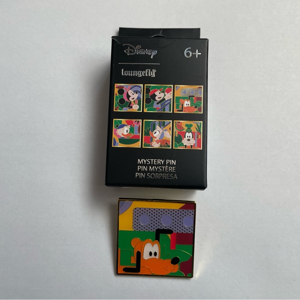 Loungefly Disney Mickey & Friends Artwork Blind Box Enamel Pin Pluto New